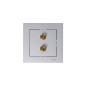 Розетка аудио 2-м AtlasDesign алюм. SE ATN000387