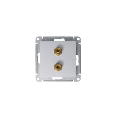 Розетка аудио 2-м AtlasDesign алюм. SE ATN000387