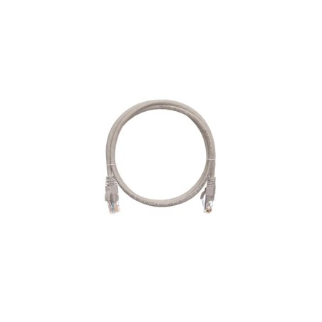 Шнур коммутационный кат.5E U/UTP 4 пары 24 AWG (7х0.205мм) 2хRJ45 (8P8C) T568B заливной с защитой защелки PVC нг(А) сер. 0.3м NI