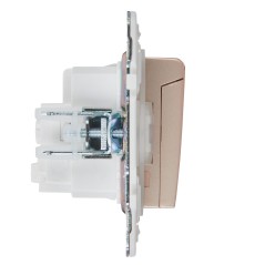 Розетка 1-м SKANDY 16А IP44 с заземл. защ. штроки с крышкой SK-R11Sa песочн. IEK SK-R16-16-44-K98