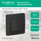 Выключатель 2-кл. СП Blanca 10А IP20 (сх. 5) 250В антрацит SE BLNVS010506 Выключатель 2-кл. СП Blanca 10А IP20 (сх. 5) 250В антрацит SE BLNVS010506