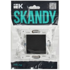 Выключатель проходной 1-кл. SKANDY 10А SK-V02Bl черн. IEK SK-V12-0-10-K02