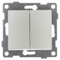 Выключатель 2-кл. СП Bravo 10А IP20 250В механизм жемчуж. GUSI С10В2-028 Выключатель 2-кл. СП Bravo 10А IP20 250В механизм жемчуж. GUSI С10В2-028