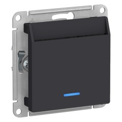 Выключатель карточный СП AtlasDesign 10А IP20 без задержки времени механизм карбон SE ATN001067