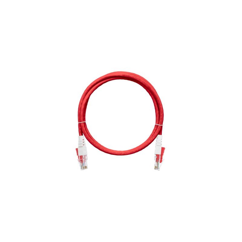 Шнур коммутационный с замком U/UTP 4 пары кат.6 (Класс Е) 250МГц 2хRJ45/8P8C T568B мж BC (чистая медь) 24AWG (7х0195мм) LSZH нг(