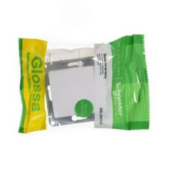 Кнопка нажимная 1-кл. СП Glossa 10А IP20 (сх. 1) 10AX механизм бел. SE GSL000115