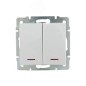 Выключатель 2-кл. СП Rain IP20 с подсветкой механизм бел. LEZARD 703-0288-112 Выключатель 2-кл. СП Rain IP20 с подсветкой механизм бел. LEZARD 703-0288-112