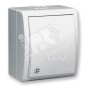 Переключатель перекрестный 1-кл. ОП Simon 15 10А IP54 250В с 3-х мест винтов. зажим бел. Simon 1594251-030