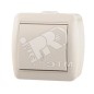 Переключатель проходной 1-кл. ОП Nata 10А IP20 бел. LEZARD 710-0200-105 Переключатель проходной 1-кл. ОП Nata 10А IP20 бел. LEZARD 710-0200-105