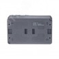 Блок ОП AtlasDesign Profi54 (розетка 16А 250В с заземл. защ. шторки + 2-кл. выкл. 10А) IP54 антрацит SE ATN544074