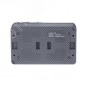 Блок ОП AtlasDesign Profi54 (розетка 16А 250В с заземл. защ. шторки + 1-кл. выкл. 10А) IP54 антрацит SE ATN544070