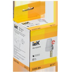 Фотореле ФР 601 2200ВА IP44 сер. IEK LFR20-601-2200-003
