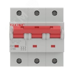 Выключатель автоматический модульный 3п C 100А 20кА MD125 YON MD125-3C100