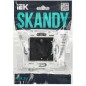 Розетка SKANDY 16А с заземл. защ. штроки SK-R04Bl черн. IEK SK-R14-16-K02