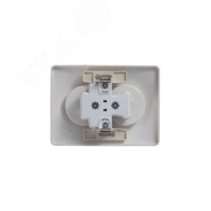 Розетка 2-м СП Glossa 16А IP20 без заземл. в сборе титан SE GSL000420