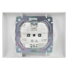 Розетка 2-м SKANDY 10А без заземл. без защ. шторок в сборе SK-R10W арктич. бел. IEK SK-R20-10-K01-F