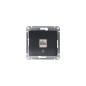 Розетка компьютерная 1-м Glossa RJ45 кат.5E механизм антрацит SE GSL000781K Розетка компьютерная 1-м Glossa RJ45 кат.5E механизм антрацит SE GSL000781K