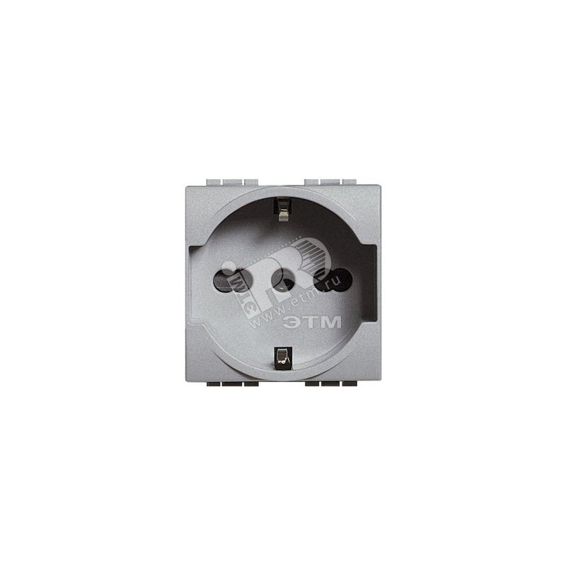 Розетка 1-м СП 2мод. LivingLight 16А IP20 2P+E с центр. и боков. заземл. защ. шторки алюм. Leg BTC NT4140 Розетка 1-м СП 2мод. LivingLight 16А IP20 2P+E с центр. и боков. заземл. защ. шторки алюм. Leg BTC NT4140