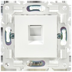 Розетка компьютерная RJ45 кат.5E SKANDY SK-K01W арктич. бел. IEK SK-K10-1-K01