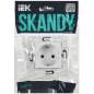 Розетка SKANDY 16А с заземл. защ. штроки б/к SK-R06W арктич. бел. IEK SK-R14-16-1-K01 Розетка SKANDY 16А с заземл. защ. штроки б/к SK-R06W арктич. бел. IEK SK-R14-16-1-K01