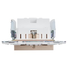 Розетка SKANDY 16А с заземл. защ. штроки б/к SK-R06Sa песочн. IEK SK-R14-16-1-K98