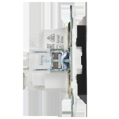 Розетка SKANDY 16А с заземл. без защ. шторок SK-R05Bl черн. IEK SK-R11-16-K02