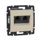 Розетка компьютерная 2-м СП Valena RJ45 кат.5E UTP на захватах механизм сл. кость Leg 774131 Розетка компьютерная 2-м СП Valena RJ45 кат.5E UTP на захватах механизм сл. кость Leg 774131