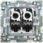 Розетка компьютерная двойная RJ45 кат.5E SKANDY SK-K03W арктич. бел. IEK SK-K20-1-K01 Розетка компьютерная двойная RJ45 кат.5E SKANDY SK-K03W арктич. бел. IEK SK-K20-1-K01