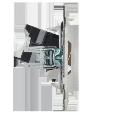 Розетка компьютерная двойная RJ45 кат.5E SKANDY SK-K03W арктич. бел. IEK SK-K20-1-K01