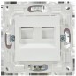 Розетка компьютерная двойная RJ45 кат.5E SKANDY SK-K03W арктич. бел. IEK SK-K20-1-K01 Розетка компьютерная двойная RJ45 кат.5E SKANDY SK-K03W арктич. бел. IEK SK-K20-1-K01