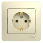 Розетка 1-м СП Glossa 16А IP20 с заземл. в сборе беж. SE GSL000242 Розетка 1-м СП Glossa 16А IP20 с заземл. в сборе беж. SE GSL000242