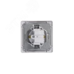 Розетка 1-м СП Glossa 16А IP20 с заземл. в сборе бел. SE GSL000142