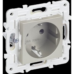 Розетка SKANDY 16А с заземл. защ. штроки SK-R04Sh шампань IEK SK-R14-16-K37