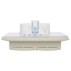 Розетка 2-м SKANDY 16А IP44 с крышкой в сборе SK-R12B беж. IEK SK-R26-16-44-K10-F