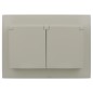 Розетка 2-м SKANDY 16А IP44 с крышкой в сборе SK-R12B беж. IEK SK-R26-16-44-K10-F