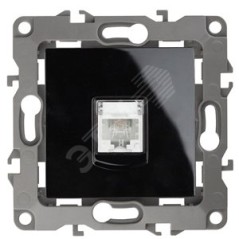 Розетка телефонная Эра12 12-3105-06 RJ11 IP20 черн. Эра Б0014716