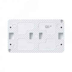 Розетка 2-м ОП AtlasDesign Profi54 16А IP54 250В с заземл. защ. шторки бел. SE ATN540126
