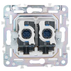 Розетка компьютерная двойная RJ45 кат.5E SKANDY SK-K03Sa песочн. IEK SK-K20-1-K98