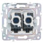 Розетка компьютерная двойная RJ45 кат.5E SKANDY SK-K03Sa песочн. IEK SK-K20-1-K98