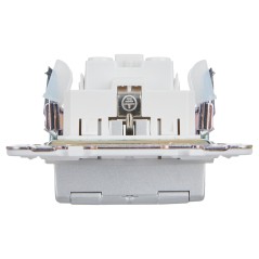 Розетка 1-м SKANDY 16А IP44 с заземл. защ. штроки с крышкой SK-R11S серебр. IEK SK-R16-16-44-K23