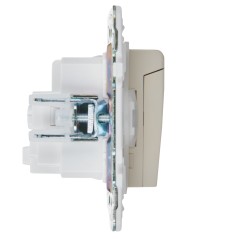 Розетка 1-м SKANDY 16А IP44 с заземл. защ. штроки с крышкой SK-R11B беж. IEK SK-R16-16-44-K10