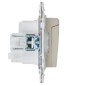 Розетка 1-м SKANDY 16А IP44 с заземл. защ. штроки с крышкой SK-R11B беж. IEK SK-R16-16-44-K10