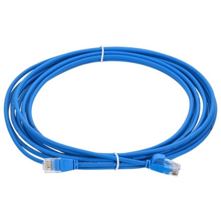 Патч-корд кат.5E UTP LSZH 5м slim язычок син. ITK PC03-C5EUL-5M-SL-WT