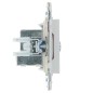 Розетка телевизионная проходная TV SKANDY SK-A17W арктич. бел. IEK SK-A10-P-K01