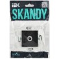 Розетка телевизионная проходная TV SKANDY SK-A17Bl черн. IEK SK-A10-P-K02