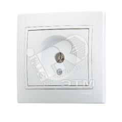 Розетка телевизионная проходная TV СП Mira бел./бел. LEZARD 701-0202-129