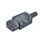 Разъем CON-IEC320C19 прямой IEC 60320 C19 220В 16А на кабель контакты на винтах (плоск. контакты внутри разъема) Hyperline 54434 Разъем CON-IEC320C19 прямой IEC 60320 C19 220В 16А на кабель контакты на винтах (плоск. контакты внутри разъема) Hyperline 54434