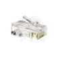 Разъем PLUG-8P8C-U-C6-100 RJ45 (8P8C) под витую пару кат.6 (50/50микродюйм) универс. (для ож и мж кабеля) (уп.100шт) Hyperline 4 Разъем PLUG-8P8C-U-C6-100 RJ45 (8P8C) под витую пару кат.6 (50/50микродюйм) универс. (для ож и мж кабеля) (уп.100шт) Hyperline 4