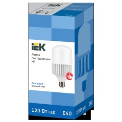 Лампа светодиодная HP 120Вт 6500К E40 230В IEK LLE-HP-120-230-65-E40