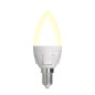 Лампа светодиодная LED-C37 7W/3000K/E14/FR/DIM PLP01WH Яркая 7Вт свеча матовая 3000К тепл. бел. E14 диммир. (упак. картон) Uniel